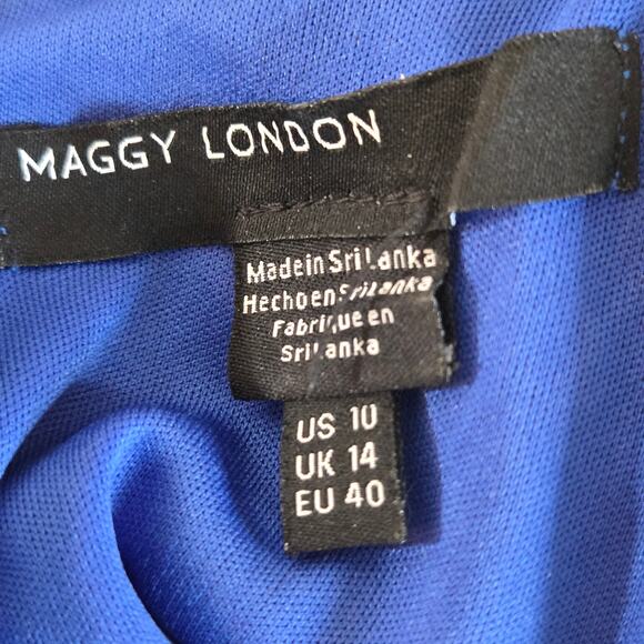 Maggy London Floral Jumpsuit Size US 10 - Picture 6 of 11